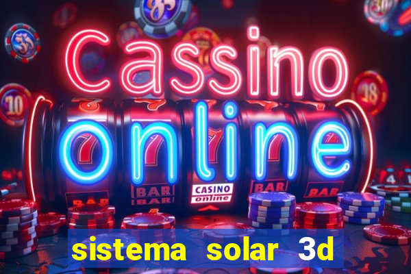 sistema solar 3d em movimento